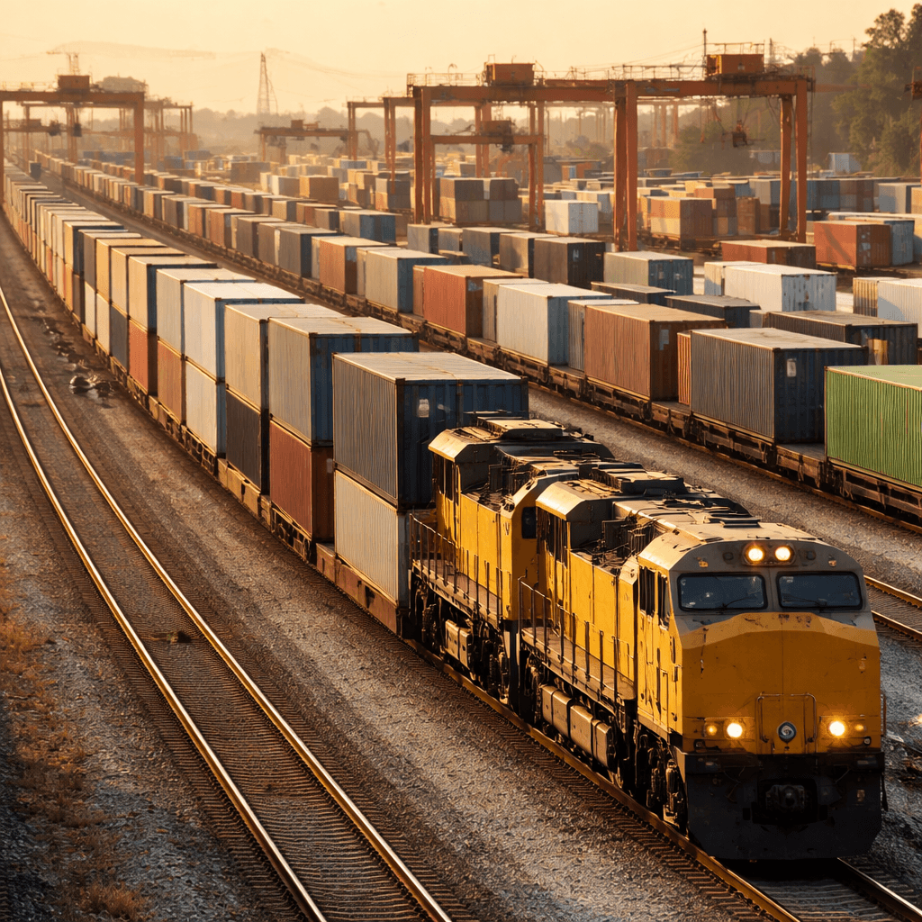 Intermodal Rail Freight Surges Past Traditional Carload Traffic at Mid-Year